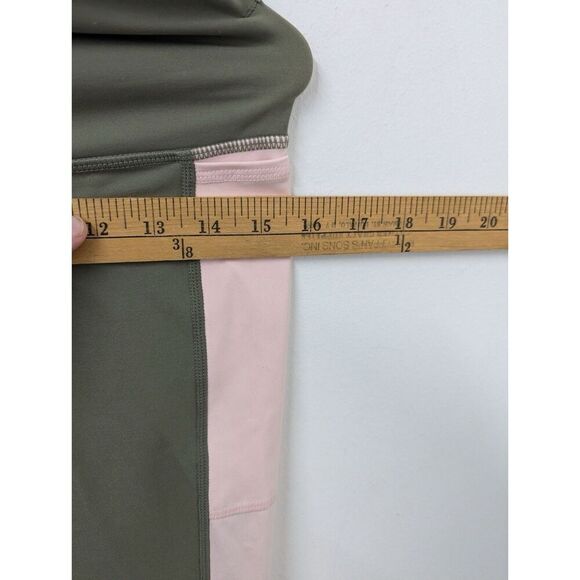 Womens Sweaty Betty Leggings Small 7/8 24” Gray Pink Full Length Zip Pocket - Picture 7 of 8